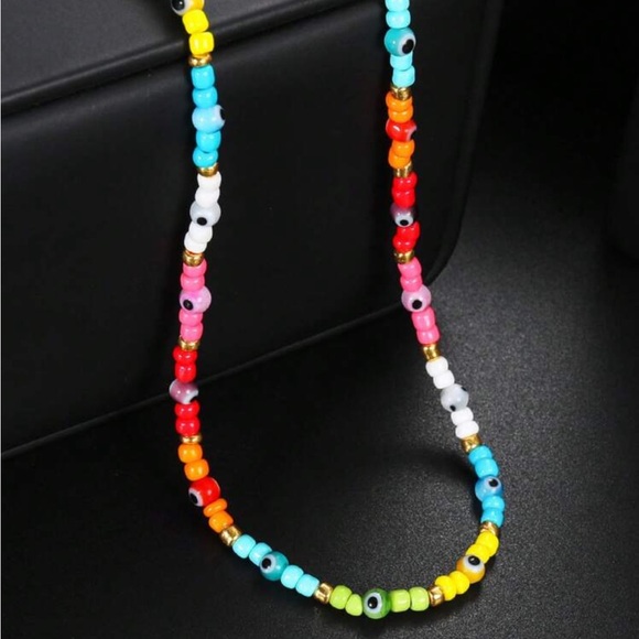 Colorful Beaded Necklace N1026 - Picture 1 of 4
